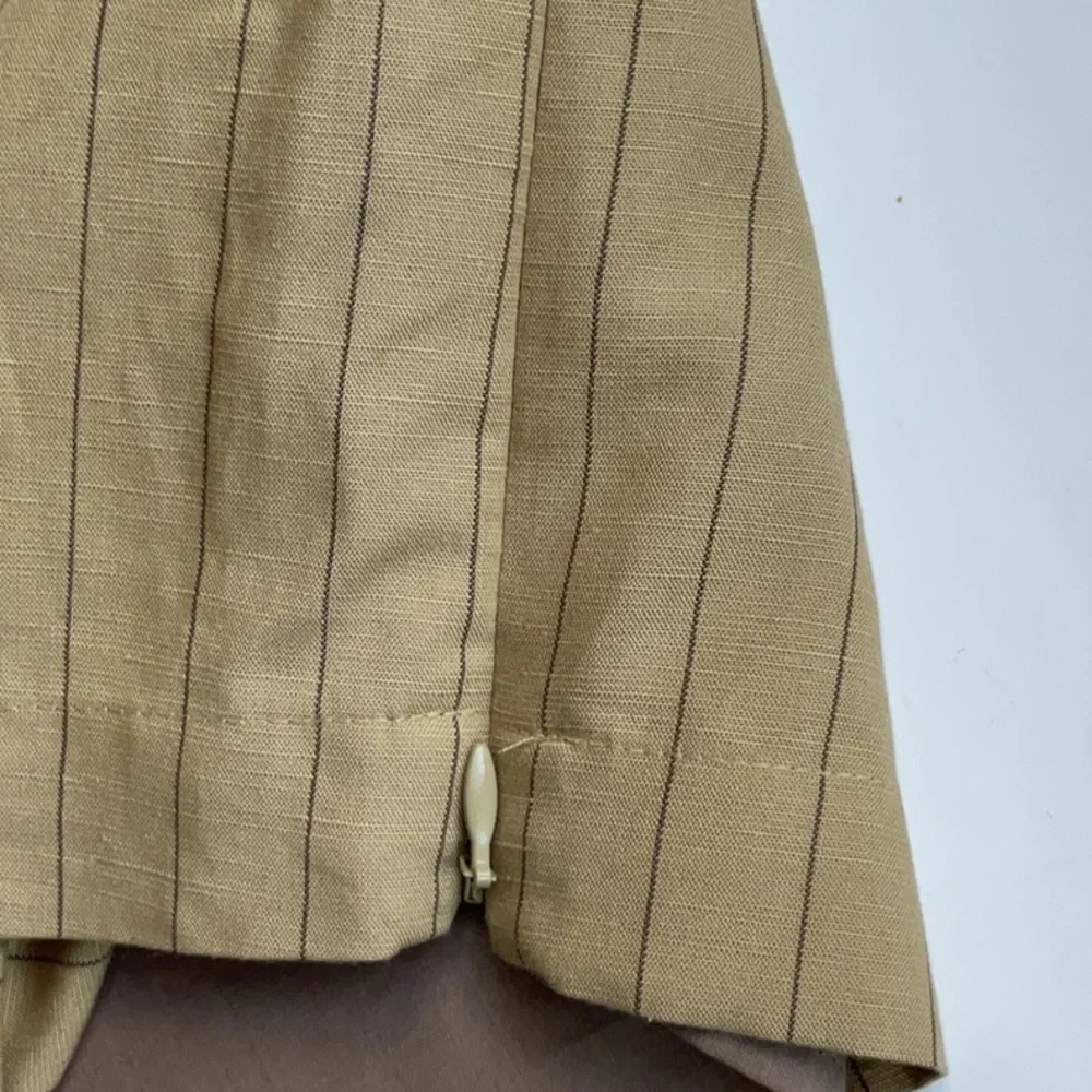 Frank and Oak The Striped Shell Linen Top in Cream Yellow - Picture 8 of 10